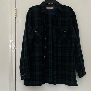 Dark Green Flannel